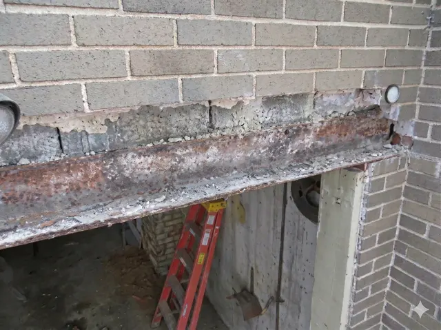 Diagonal Cracks Above Doors on an Alabama home, photographed on an APS job site