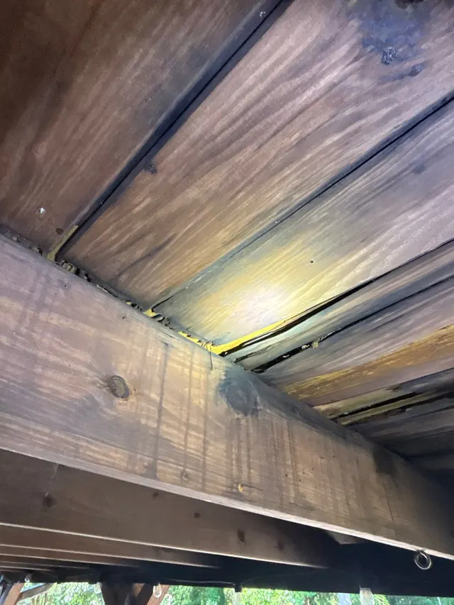 Uneven or Sloping Floors on an Alabama home, photographed on an APS Foundation job site