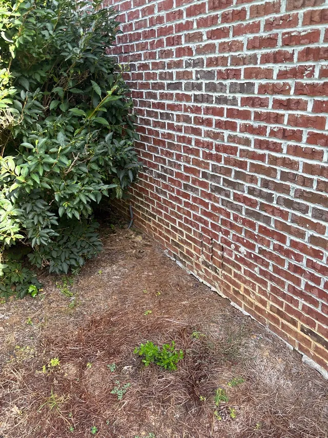 Stair-Step Cracks in Brick on an Alabama home, photographed on an APS job site